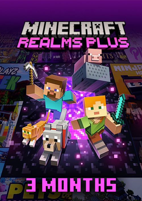 Minecraft Realms Plus 3 month subscription
