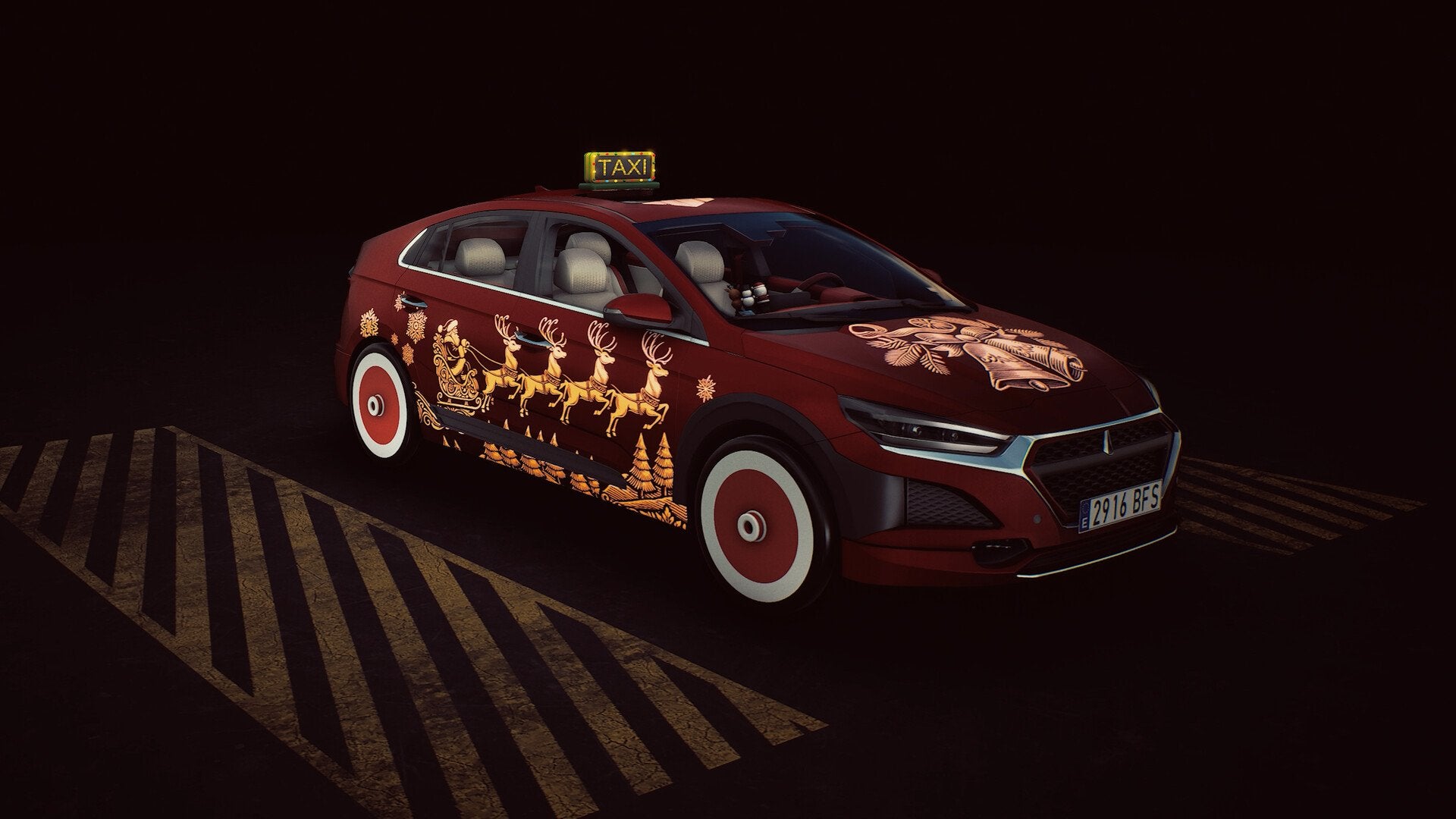 Taxi Life: A City Driving Simulator Christmas Cosmetic Pack