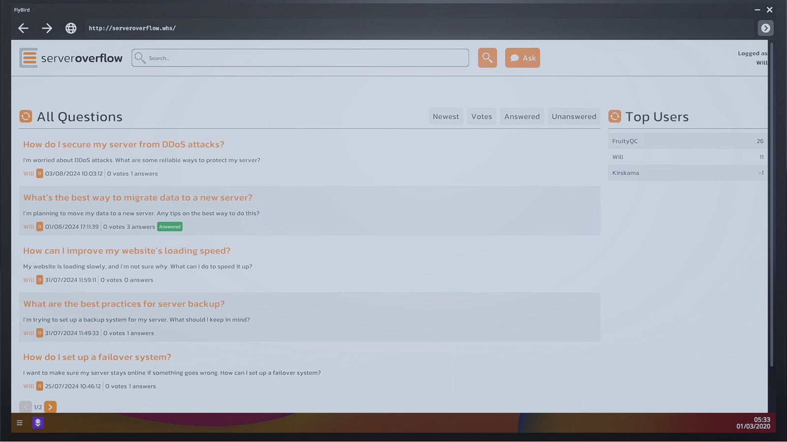 Web Host Simulator — image 3
